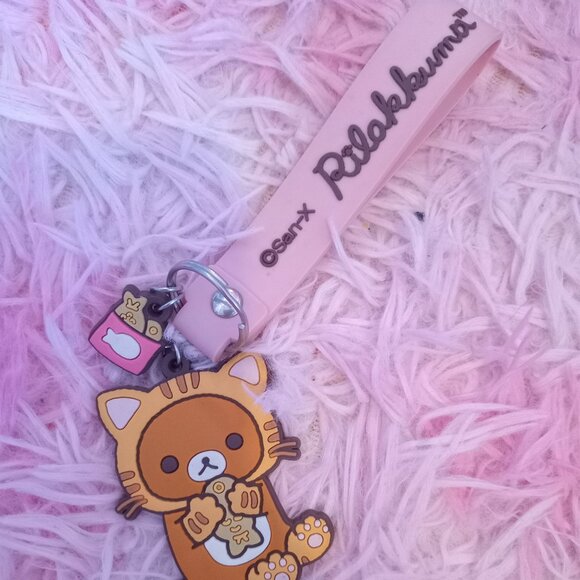 Rilakkuma cat Keychain - Picture 1 of 2